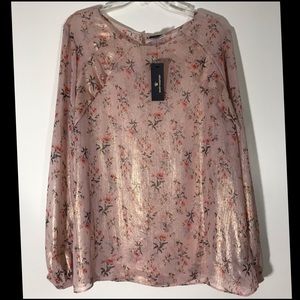 Sheer Floral Blouse